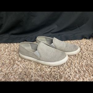 Grey Steve Madden slip on shoes